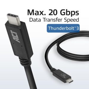 ACT Кабел USB-C - USB-C, 1 м / USB4, 20Gbps, 240W, сертифициран USB-IF - Image 5
