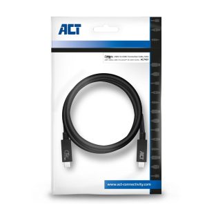 ACT Кабел USB-C - USB-C, 0.8 м / USB4, 40Gbps, 240W, сертифициран USB-IF - Image 10