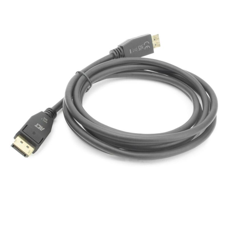 ACT Кабел Display port 2.1 мъжко-мъжко,8К@60Hz,4k@240Hz, 2м, черен - Image 3