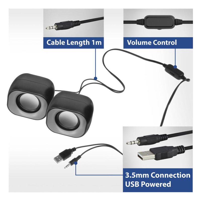 ACT Стерео колонки Eminent 2.0, USB захранване, 2 х 3W - Image 3