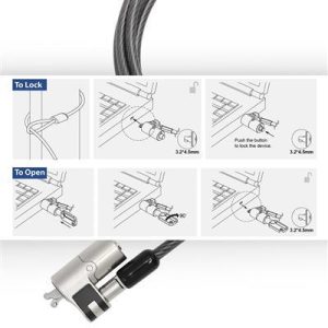 Цифрово заключващо устройство за лаптоп ACT LOCK AC9040, 2.0 m - Image 3