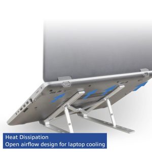 Сгъваема алуминиева стойка за лаптоп ACT AC8120, 6 позиции - Image 7
