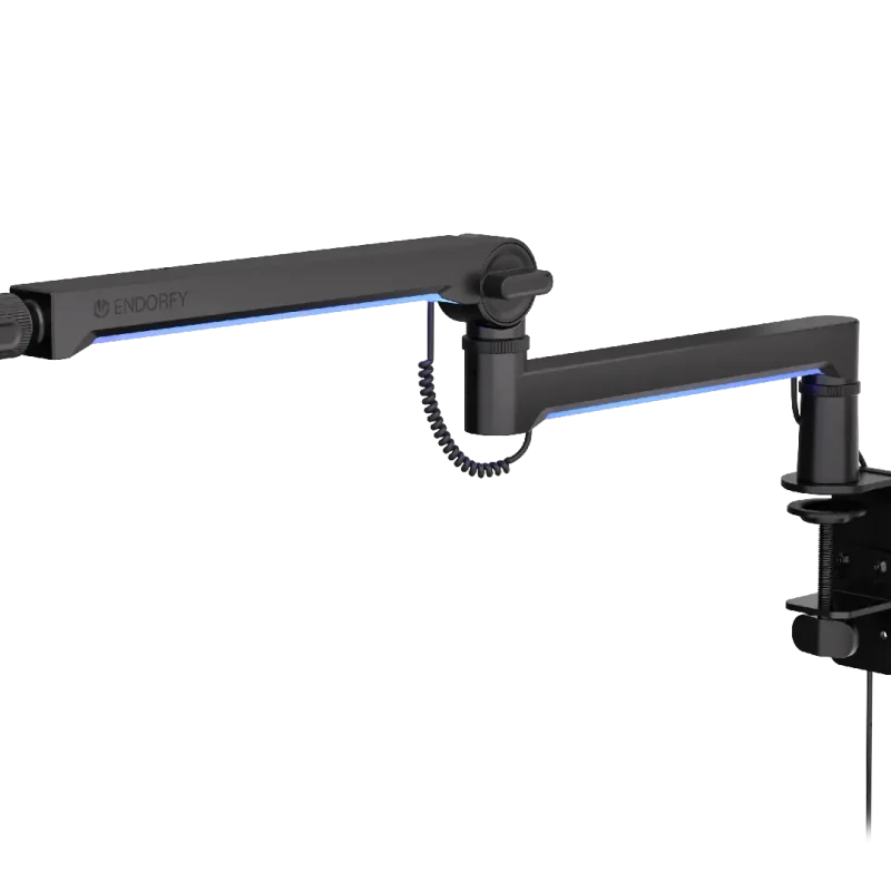 Стойка за микрофон ENDORFY Broadcast Low Profile RGB Boom Arm