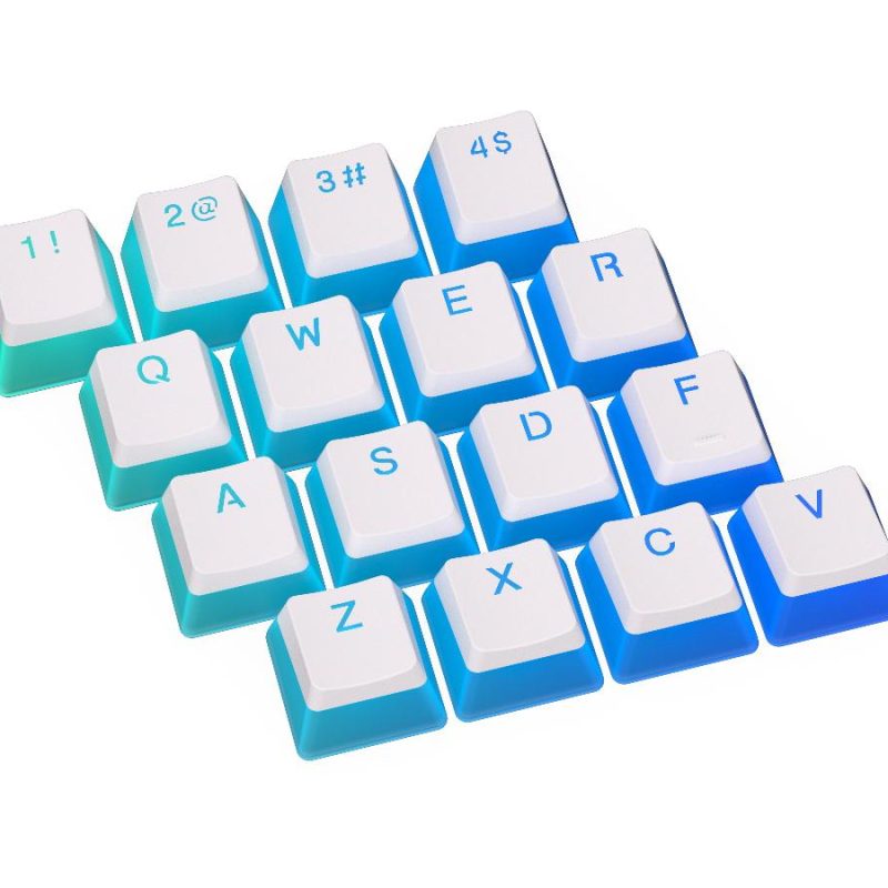 Капачки за механична клавиатура ENDORFY - 104 бр PBT, US Layout, Onyx White