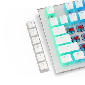 Капачки за механична клавиатура ENDORFY - 104 бр PBT, US Layout, Onyx White - Image 3