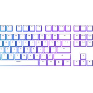 Капачки за механична клавиатура ENDORFY - 104 бр PBT, US Layout, Onyx White - Image 5