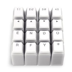 Капачки за механична клавиатура ENDORFY - 104 бр PBT, US Layout, Onyx White - Image 6