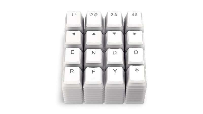 Капачки за механична клавиатура ENDORFY - 104 бр PBT, US Layout, Onyx White - Image 6