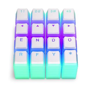 Капачки за механична клавиатура ENDORFY - 104 бр PBT, US Layout, Onyx White - Image 7