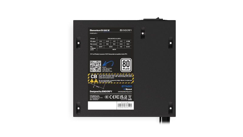 Захранващ блок Endorfy Elementum E5 550W 80 PLUS - Image 6