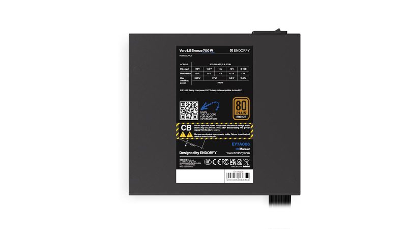 Захранващ блок Endorfy VERO L5 700W 80+ Bronze - Image 6