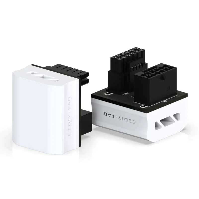 EZDIY-FAB адаптер за видеокарта 12VHPWR 600W - RVS 180° White