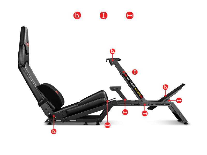 Геймърски стол Next Level Racing Cockpit Racing Simulator F-GT - Image 4