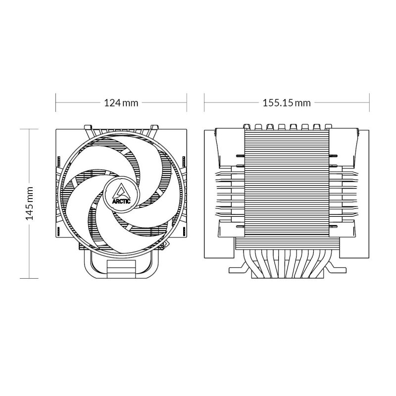 Охладител за процесор ARCTIC Freezer 4U-M - ACFRE00133A - Image 5