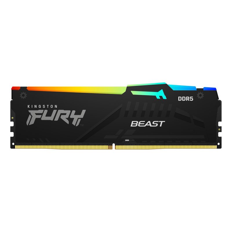 Памет Kingston FURY Beast RGB Black 32GB (2x16GB) DDR5 6000MHz CL36 KF560C36BBE2AK2-32 - Image 2