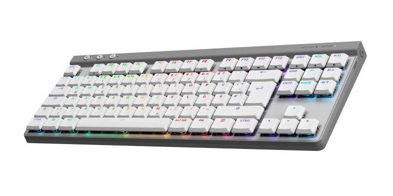 Безжична геймърска клавиатура Logitech G515 Lightspeed TKL White - Image 4
