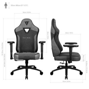 Геймърски стол ThunderX3 EAZE Loft - Черен - Image 8