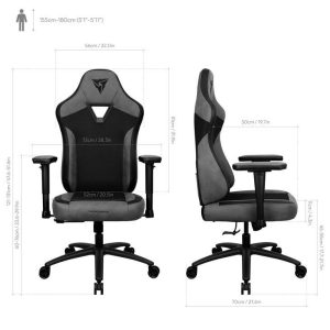 Геймърски стол ThunderX3 EAZE Mesh - Черен - Image 8