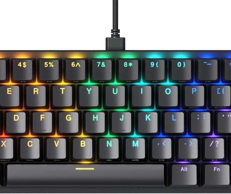 Геймърска механична клавиатура Glorious GMMK 2 Black Compact- Fox Switches US-Layout