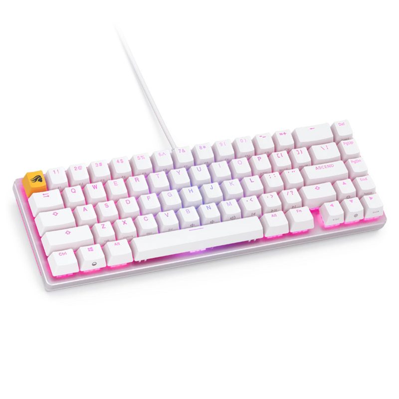 Геймърска механична клавиатура Glorious GMMK 2 White Compact- Fox Switches US-Layout - Image 2