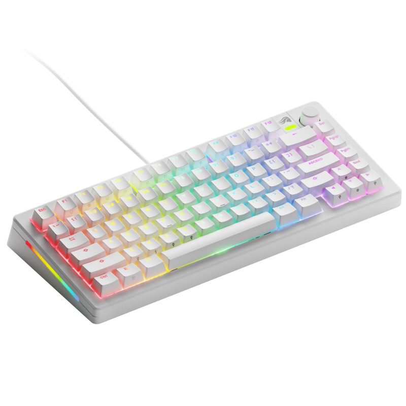 Геймърска механична клавиатура Glorious GMMK 3 75% White - Fox Linear Switches - Image 2