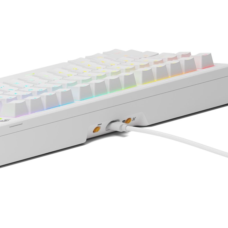 Геймърска механична клавиатура Glorious GMMK 3 75% White - Fox Linear Switches - Image 4