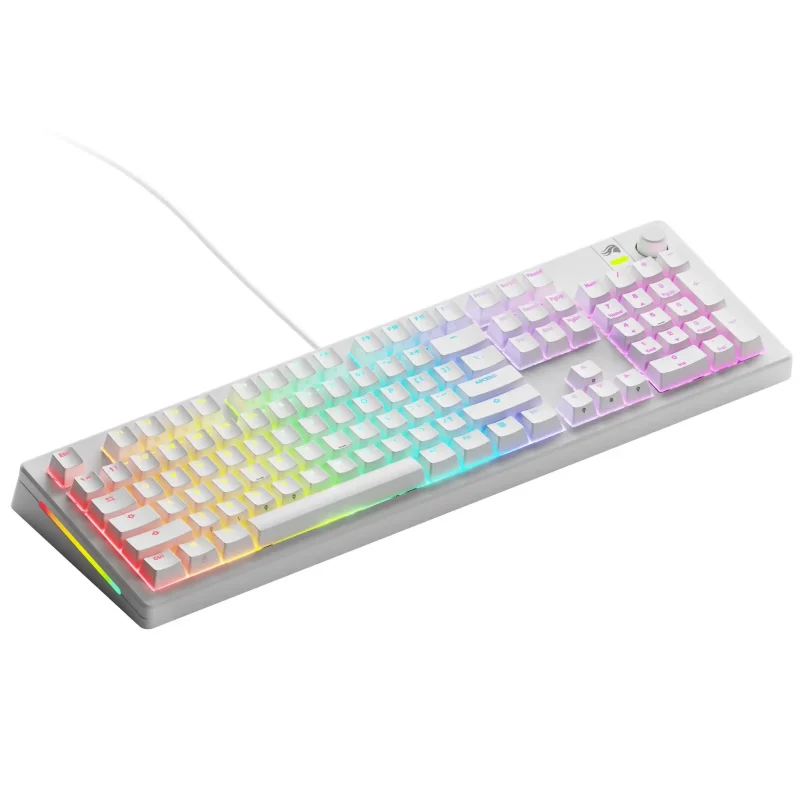 Геймърска механична клавиатура Glorious GMMK 3 100% White - Fox Linear Switches - Image 2