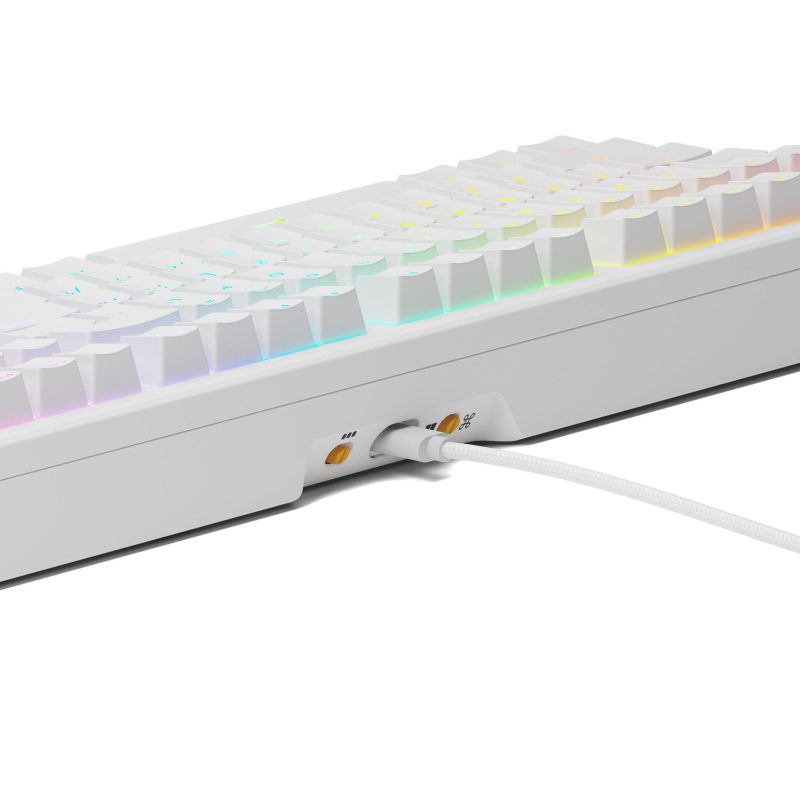 Геймърска механична клавиатура Glorious GMMK 3 100% White - Fox Linear Switches - Image 4