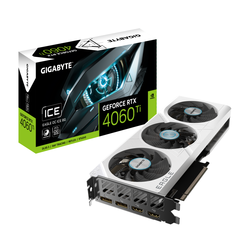 Видео карта GIGABYTE RTX 4060 TI EAGLE OC ICE 8GB GDDR6 - Image 9