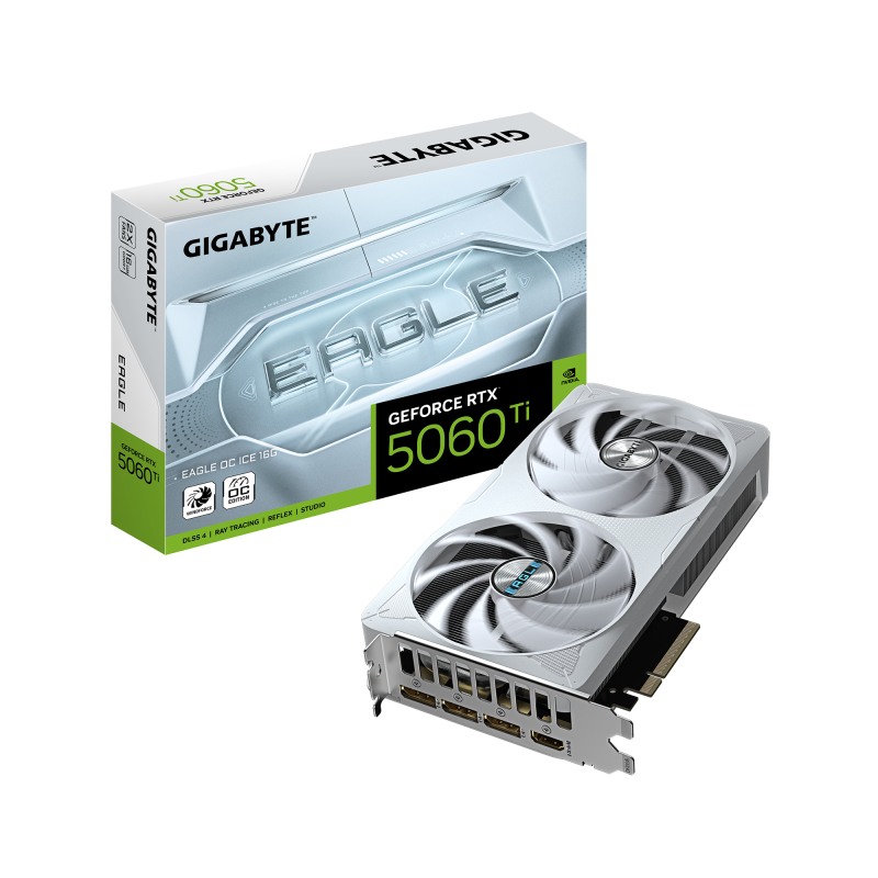 Видео карта GIGABYTE RTX 5060 TI EAGLE OC ICE 16GB GDDR7 - Image 9