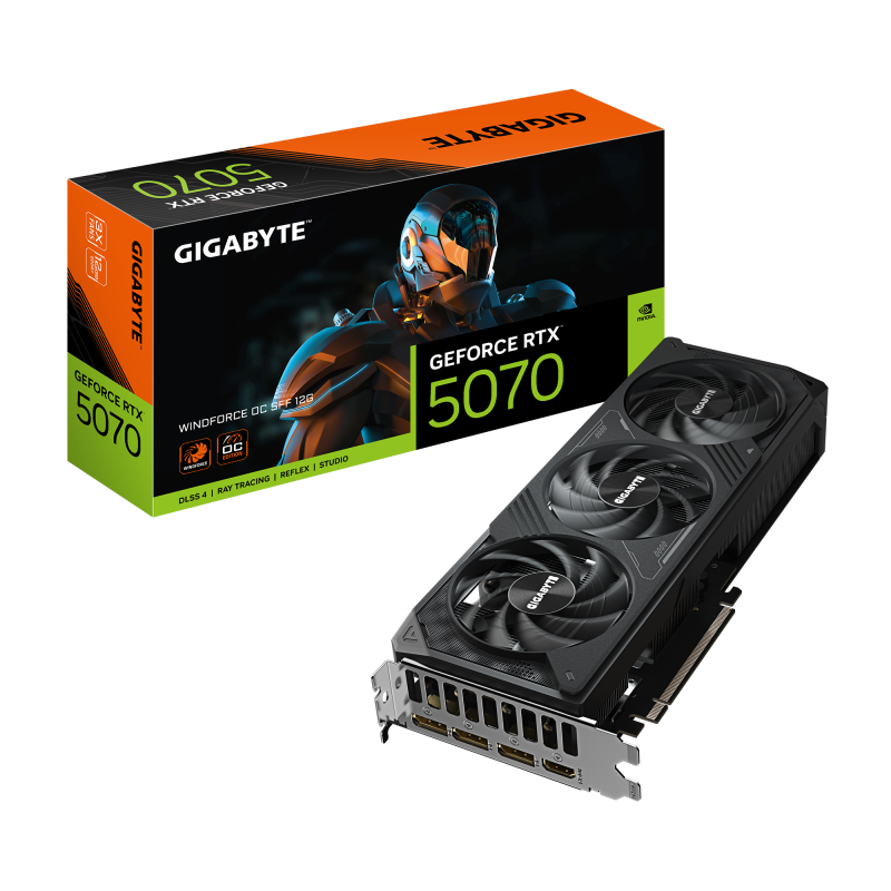 Видео карта GIGABYTE RTX 5070 WINDFORCE OC SFF 12GB GDDR7 - Image 9