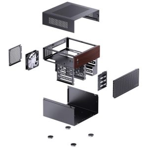 Кутия Jonsbo N4 NAS, m-ATX, Black - Image 9