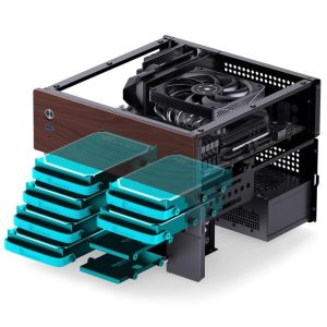 Кутия Jonsbo N4 NAS, m-ATX, Black - Image 5