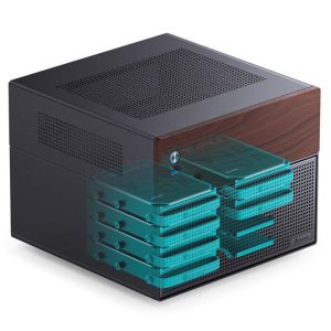 Кутия Jonsbo N4 NAS, m-ATX, Black - Image 6