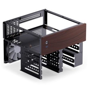 Кутия Jonsbo N4 NAS, m-ATX, Black - Image 4