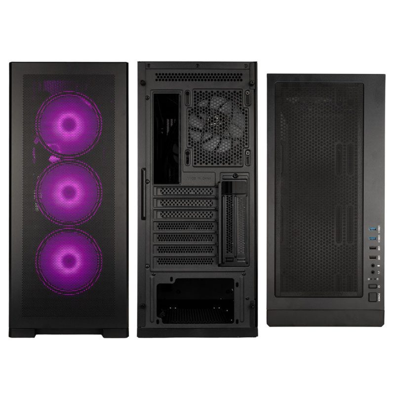 Кутия Kolink Unity Meshbay ARGB Mid-Tower, Black - Image 5