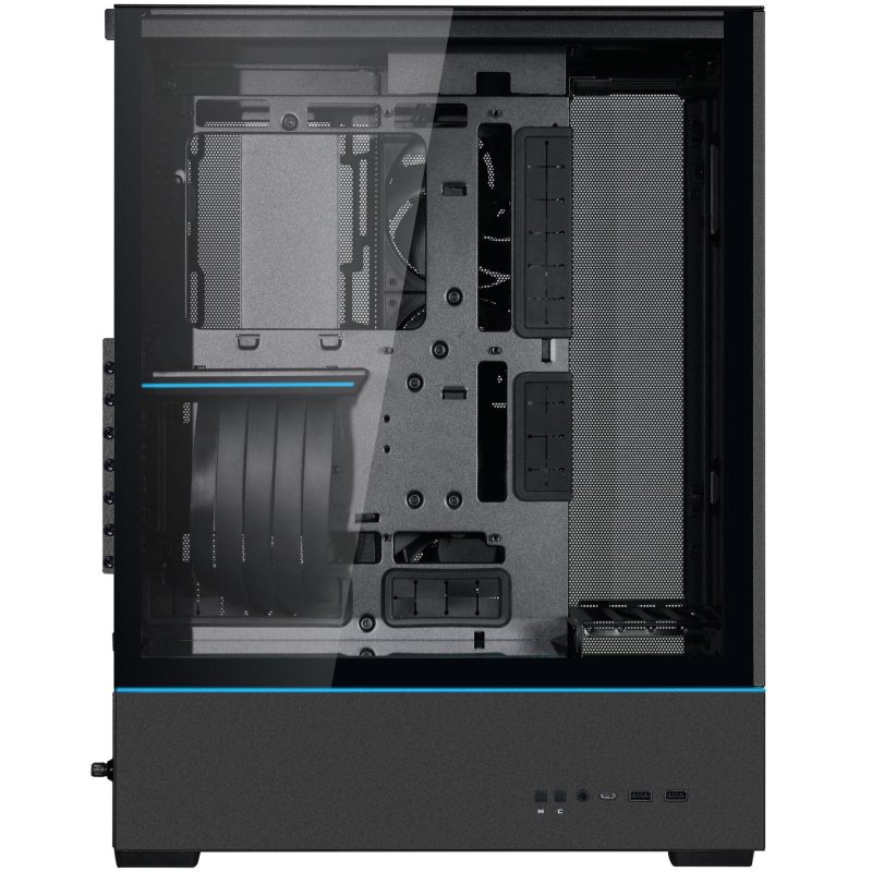 Кутия Lian-Li SUP01X Mid-Tower, Tempered Glass, Черна - Image 3