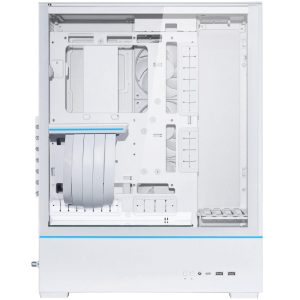 Кутия Lian-Li SUP01W Mid-Tower, Tempered Glass, Бяло - Image 3