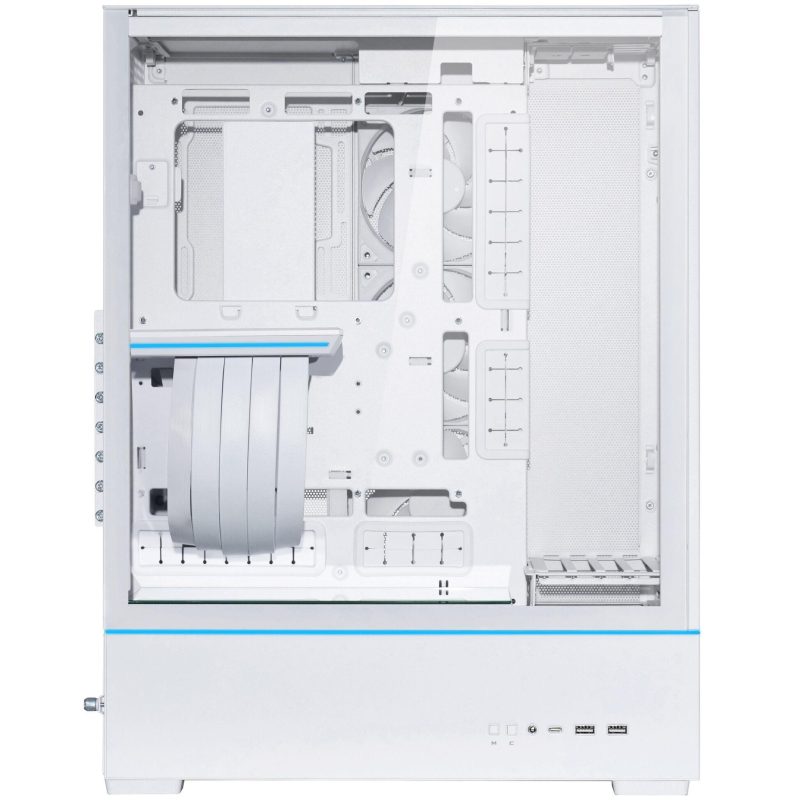 Кутия Lian-Li SUP01W Mid-Tower, Tempered Glass, Бяло - Image 3