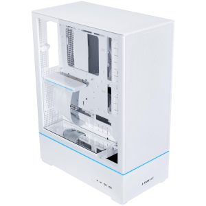Кутия Lian-Li SUP01W Mid-Tower, Tempered Glass, Бяло - Image 2