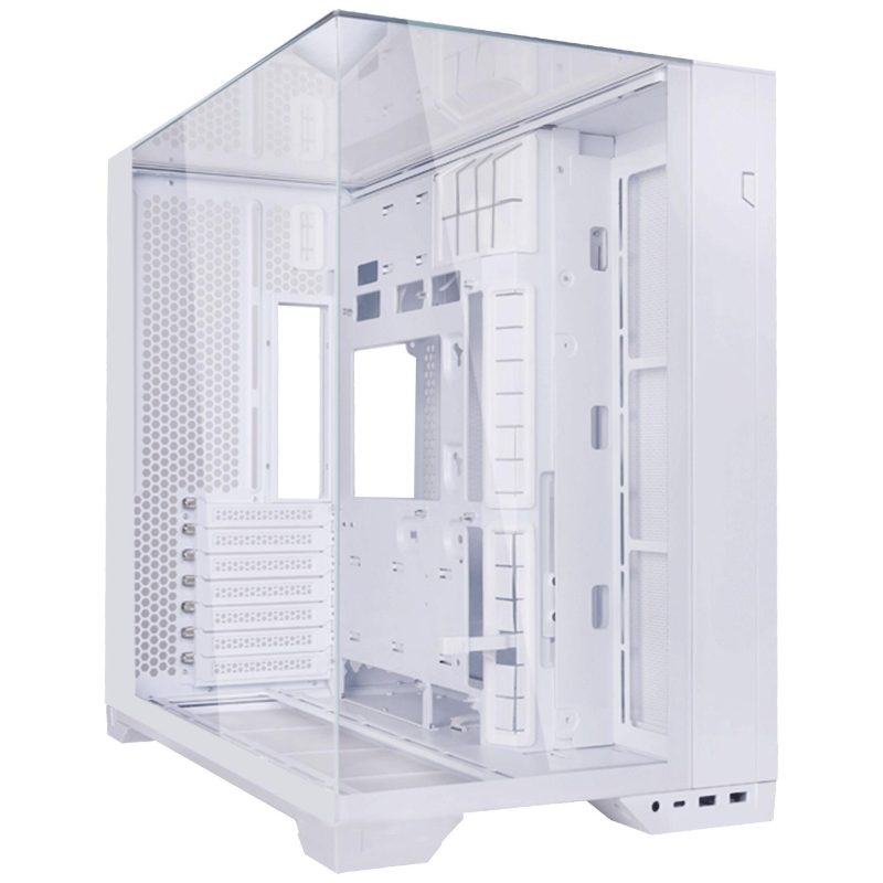 Кутия Lian Li O11 Vision Compact Mid-Tower, Tempered Glass, Бяло - Image 2