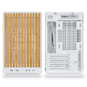 Кутия Lian Li DAN A3-mATX Wood Edition White - Micro Tower - Image 3