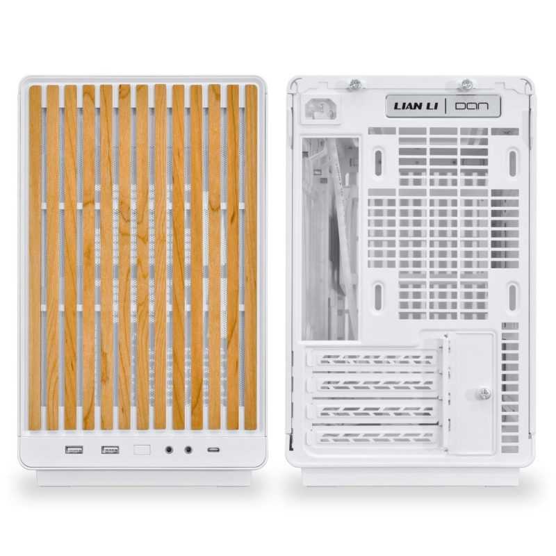 Кутия Lian Li DAN A3-mATX Wood Edition White - Micro Tower - Image 3