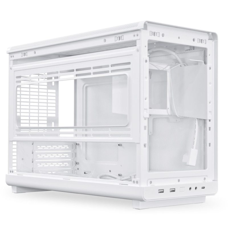 Кутия Lian Li DAN A3-mATX Wood Edition White - Micro Tower - Image 8