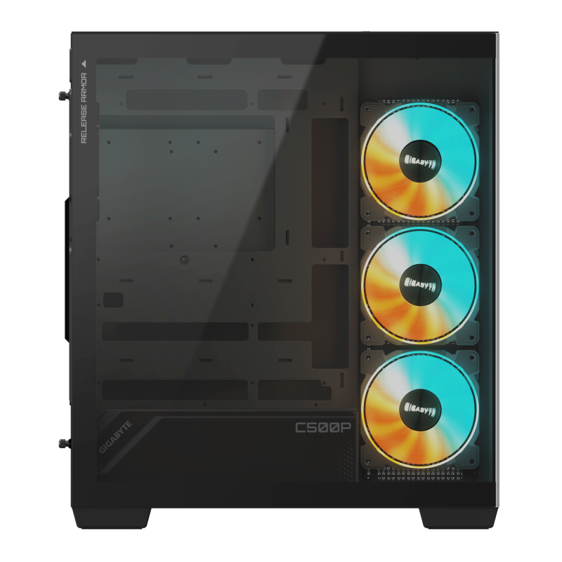 Кутия Gigabyte C500 PANORAMIC Stealth Black - Mid-Tower - Image 5