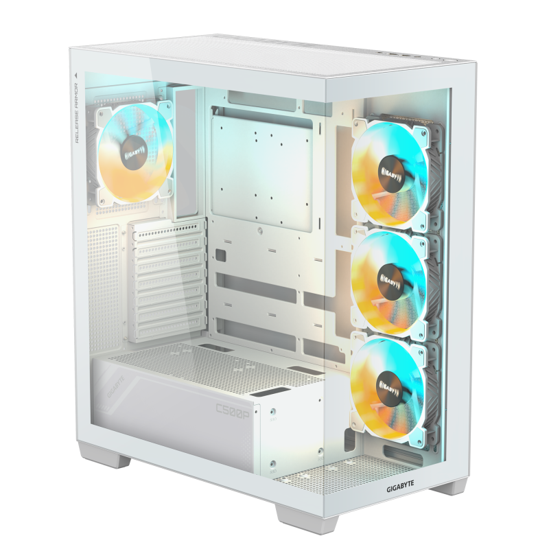 Кутия Gigabyte C500 PANORAMIC Stealth Ice - Mid-Tower - Image 2