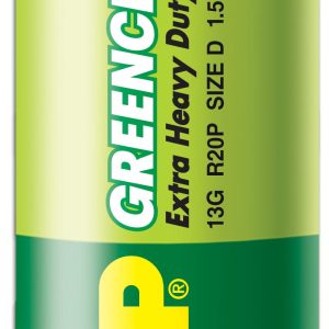 Цинк карбонова батерия GP Greencell 13G-S2, R20, 2 бр. в опаковка / shrink, 1.5V - Image 2