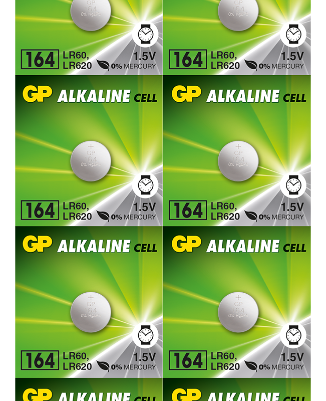 Бутонна алкална батерия GP164 LR-621/ 10бр./pack цена за 1 бр./ 1.55V AG1 GP