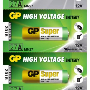 Алкална батерия GP 12 V /5бр./pack цена за 1 бр./ за аларми А27 - Image 2