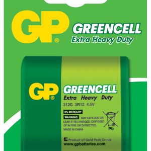 Цинк карбонова батерия GP  3R12 /1 бр. в опаковка/ блистер GREENCELL 4.5V GP